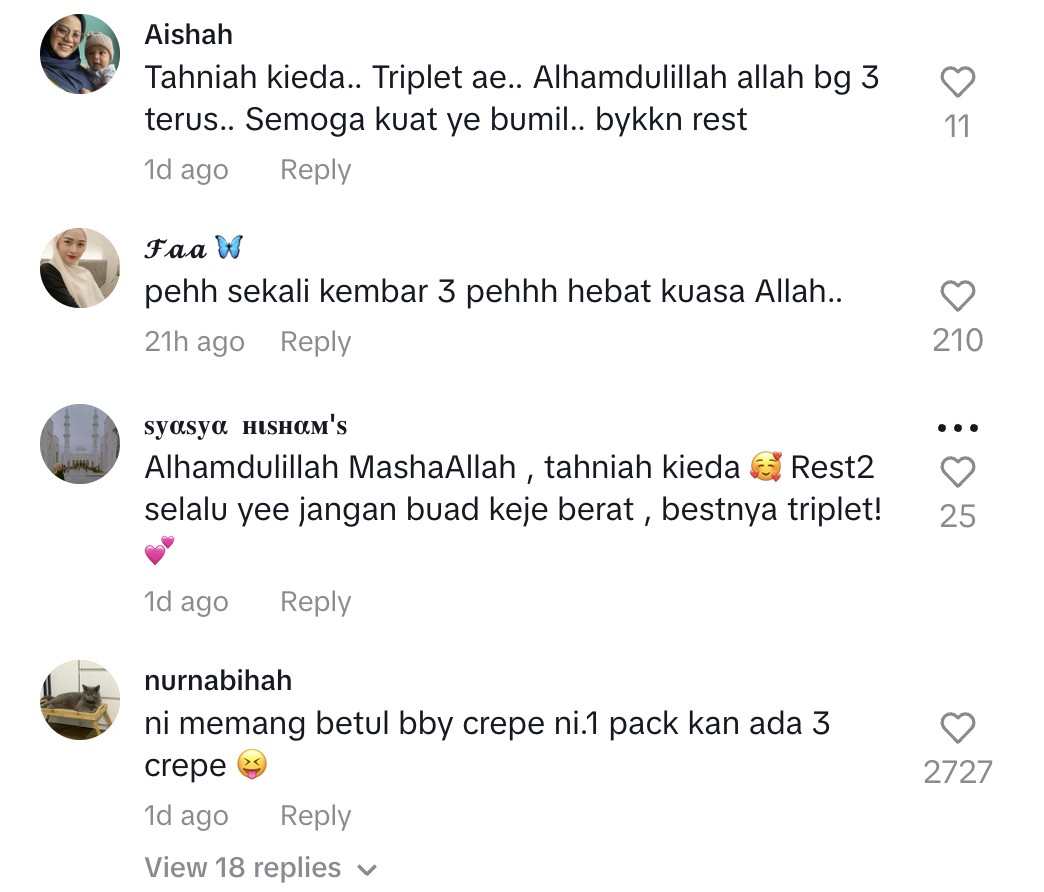 kieda crepe bakal dapat anak